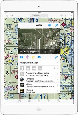 Search for ICAO/airport name. Aviation weather with METAR / TAF. Complements IFR and VFR flight planning.