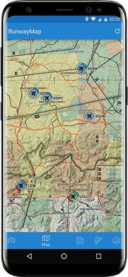 Select and save your flight ideas on the map.