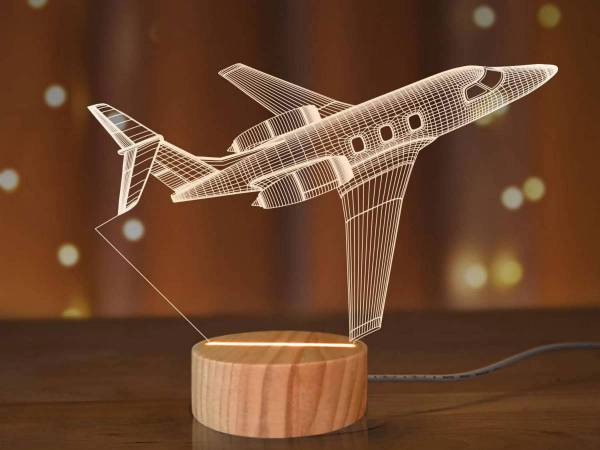 Tischlampe mit 3D-Illusion