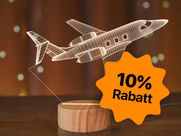 Tischlampe mit 3D-Illusion