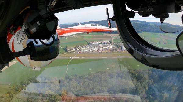 Kopfüber am Himmel über dem Oberaargau