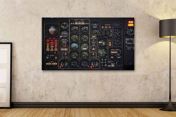 Wanddekoration: Instrumententafel