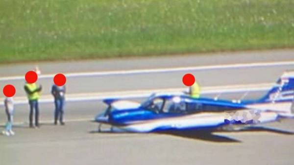 Unfall mit Kleinflugzeug, keine Verletzten