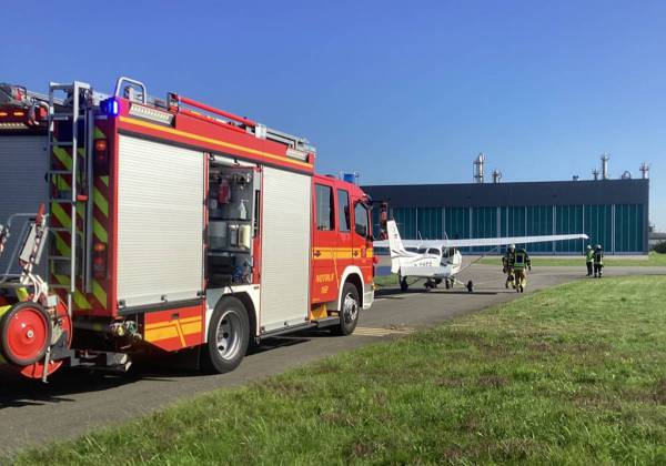 Notlandung auf dem Flugplatz Speyer