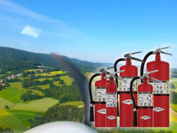 Das Aus für Halon Feuerlöscher in der Luftfahrt kommt zum Jahreswechsel