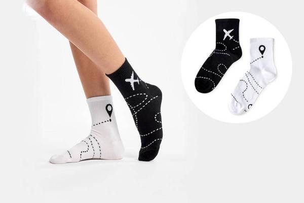 Socken, die ein Lächeln ins Gesicht zaubern