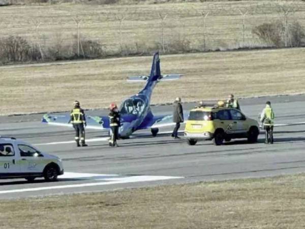 Unfall am Bozner Flughafen sorgt f&uuml;r Schrecksekunden