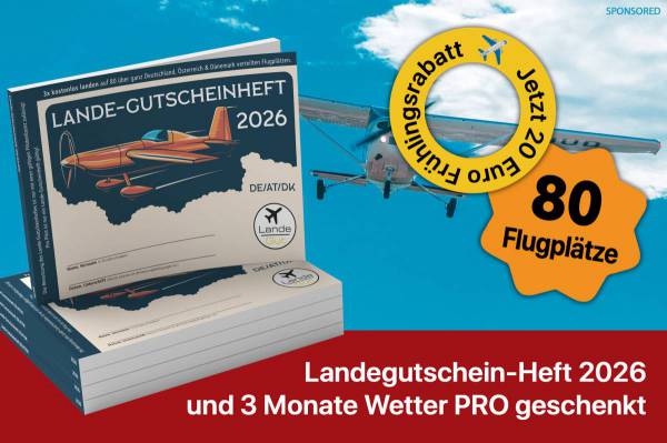 Fr&uuml;hlingsangebot: Landegutschein-Heft 2026 und 3 Monate Wetter PRO