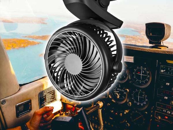 Der Cockpit-Ventilator bringt Dir Abkühlung