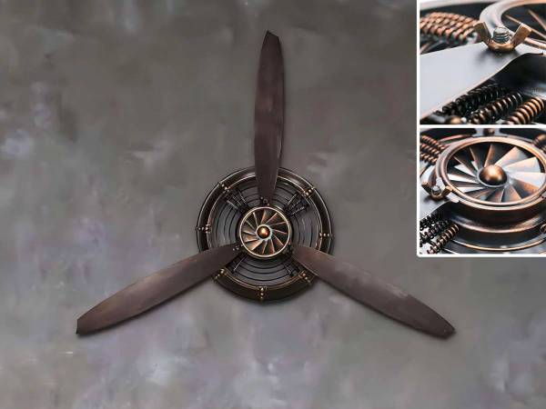 Propeller als Wanddekoration